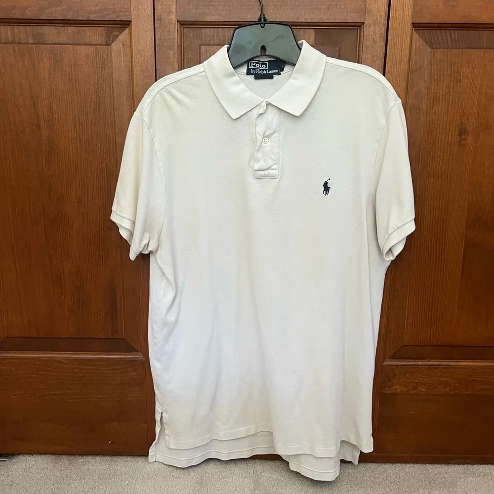 Ralph Lauren Men's Cream Polo Shirt